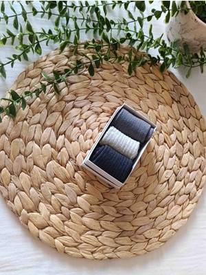 3’lü Premium Bebek Çorabı – Kutulu, Yumuşak & Nefes Alabilir