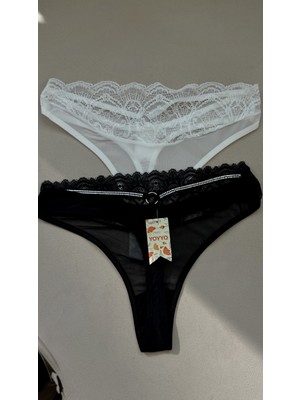 Kadın Külot Tanga 2'li Kadın Iç Giyim Fantazi Külot Çamaşır