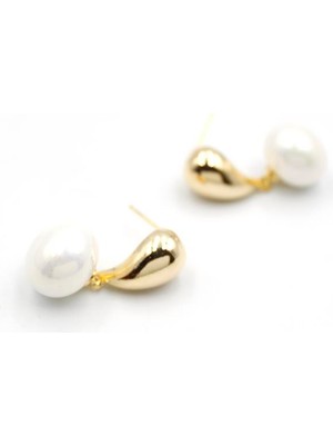 Incili Küpe - Altın