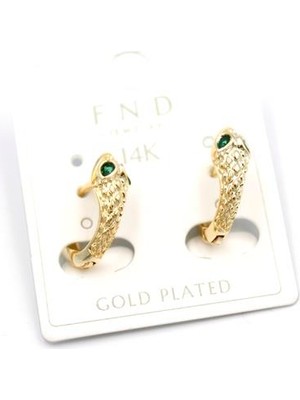 Yılan Küpe - Altın