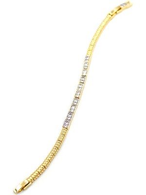 Zirkon Taşlı Bileklik - Altın