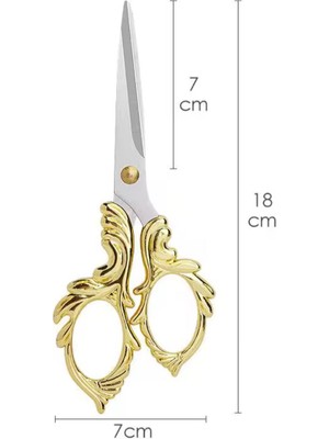 Büyük Boy Söz Nişan Makası, Kurdele Açılış Özel Gün Merasim Dikiş Nakış Makası Gold