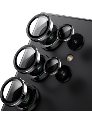 Samsung Galaxy S25 Ultra Uyumlu Safir Lens Koruyucu Su Geçirmez Iz Bırakmaz Kamera Koruyucu