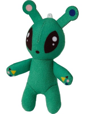 Aftonsparv Yumuşak Oyuncak Yeşil 10 cm Uzaylı