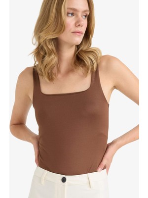 DeFacto Kare Yaka Çıtçıtlı Body F9773AX25HS