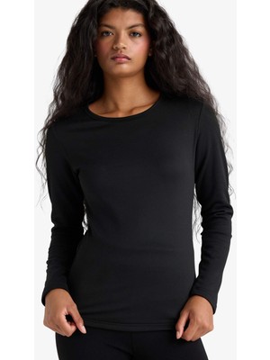 DeFacto Basic Düz Uzun Kollu Üst F2546AX25AU