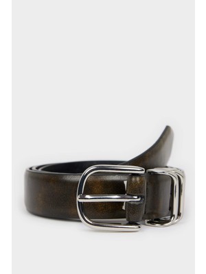 DeFacto Kadın Oval Toka Suni Deri Jean Kemeri F3284AXNS