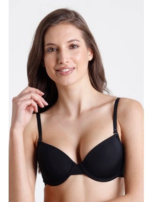 Siyah Daylift Toparlayıcı Balenli Dolgusuz Sütyen