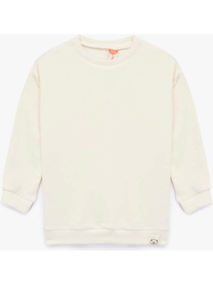 Koton  Bej Erkek Bebek Sweatshirt 6WMB10046TK