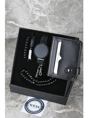 Dokunmatik Erkek Kol Saati Kartlık Tesbih ve Bileklik Seti
