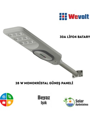 Premium HB-800 400W Güneş Enerjili  LED Aydınlatma Bahçe Sokak Direk Armatürü. Solar AYDINLATMA.(30A.LİFO4)