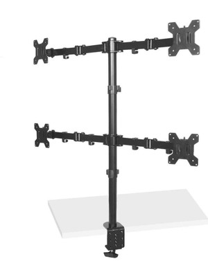 Sline M054 13-27'' Hareketli Dört Kollu Masa Üstü Monitör Standı
