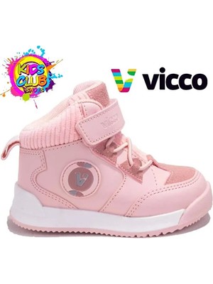 Vicco Hippi 946.P24K.413 Termo Kaymaz Taban Cırtlı Çocuk Bot Pudra