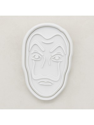 Sanatsal Yüz Şekilli Kurabiye Kalıbı | Ikonik Maske Figürlü Hamur Kesici | Gıda Uyumlu Kalıp