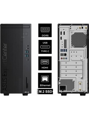 Asus Expertcenter D9 I7 14700 D901MDR-I5161TBB0D-0371 64GB 4tb Rtx A2000 12GB W11PRO Mini Tower Masaüstü Bilgisayar