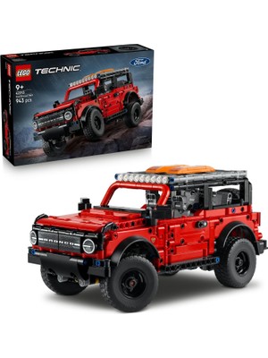LEGO Technic Ford Bronco Suv 42213 – 9 Yaş ve Üzeri Araç Seven Çocuklar Için Stem Odaklı Model Araba Oyuncak Yapım Seti, Araba Tutkunlarına Yaratıcı Hediye Fikri ve Eğitici Oyun Deneyimi (943 Parça)