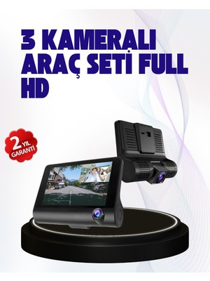 170° Geniş Açılı Araç Kamerası – 4.0” IPS Ekranlı Full Hd Dvr