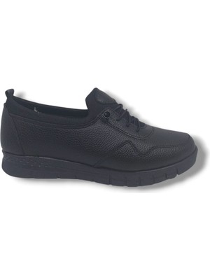 Zerhan 600 Kadın Siyah Çorap Model Komfort Termo Taban Büyük Numara Ayakkabı 41 42