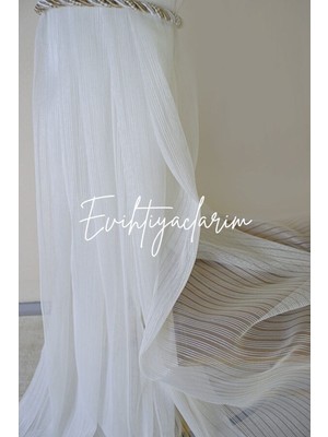 Her Odaya Uygun Kaliteli Işçilik Akru Model 1/2 Seyrek Pileli Ütü Istemeyen Tül Perde