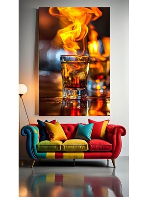 Özkacar Group Shot Bardakları V2 Ev Duvar Salon Güzellik Salonu Ofis Dükkan Dekarasyon Kanvas Tablo
