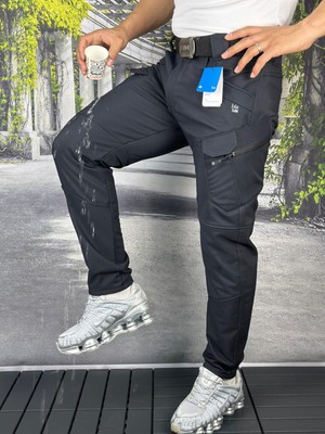 Taktikal Outdoor Kargocep Cargocep Içipolarli Softjel Sıvı ve Rüzgar Geçirmez Kışlık Pantolon ve Kemer