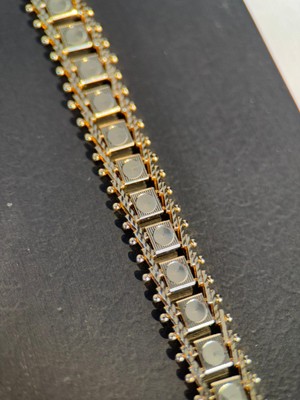 Rose Gold Kararmaz Çelik Kadın Bileklik Kare Detaylı