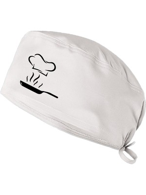 Şeflere Tava Şapka Temalı Aşçı ve Şef Bonesi | Cerrahi Bone Chef Bonesi