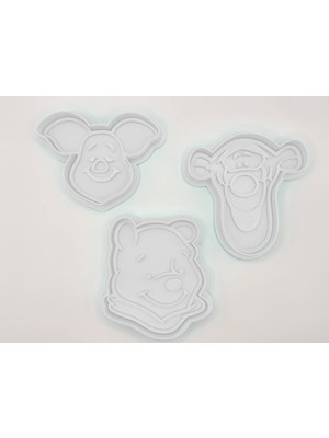 Sevimli Orman Dostları Kurabiye Kalıbı Seti | 3’lü Karakter Temalı Figürlü Kalıp