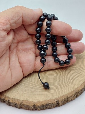 Shungite Taşı 33LÜK Özel Tasarım Tesbih 8mm (23180)