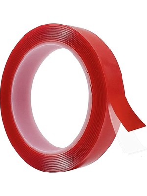 Çift Taraflı Bant Şeffaf Silikonlu Su Geçirmez Akrilik Montaj Bandı Çerçeve Resim Montaj Bandı (20MMX5METRE)