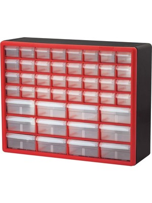 10144 D 20 16 Inç – 6 – 1/2 Inç Donanım ve Craft Dolap, Siyah, 10144REDBLK