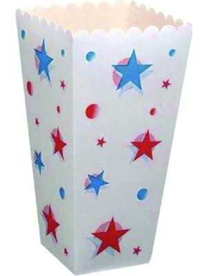 Büyük Karton Popcorn/mısır Kutusu 50 Adet