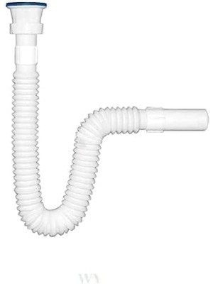Home Yüksek Kaliteli Çelik Süzgeçli Lavabo Gider Hortumu,pratik Körüklü Sifon,uzun Eviye Gider Borusu (150CM)