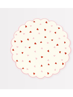 Meri - Kalp Tabak - 8 Adet