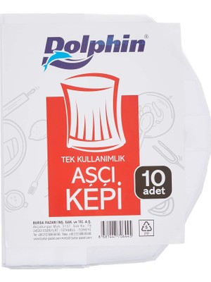 At Market Dolphin Aşçı Kepi 10'lu