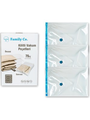 Co. Vakumlu Hurç Poşet Setleri 3 Parça 80X100-2, 100X130-1
