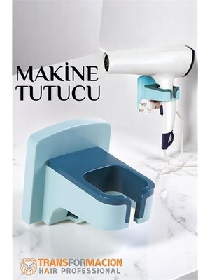 Dktt Saç Kurutma Makinesi Tutucu Pratik Yapışma Mavi