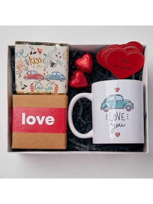 100 Dilde Seni Seviyorum Mesaj Kartlı Hediye Kutusu