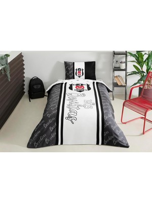 Lisanslı Beşiktaş 1903 Glow Tek Kişilik Pamuk Nevresim Takımı