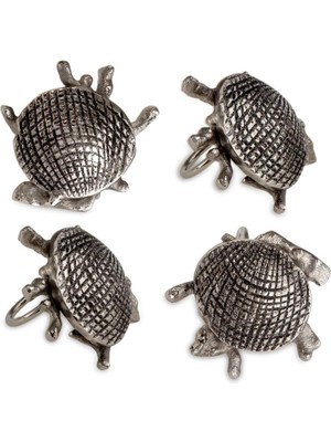 Deep Sea Mercan 4'lü Peçete Halkası