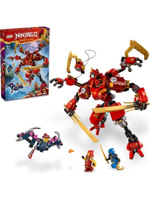 Kai’nin Ninja Tırmanma Robotu 71812 – 9 Yaş ve Üzeri Kız ve Erkek Çocuklar Için 4 Ninja Minifigürü Içeren Yaratıcı Oyuncak Yapım Seti, Çocuklar Için Doğum Günü Hediyesi Fikri (623 Parça)
