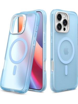 Ciel By Cyrıll iPhone 16 Pro Magsafe Kılıf Ultrasheer Mag Sararma Karşıtı Hava Kanalı Teknolojisi™ Askeri Sınıf Koruma Baby Blue Mat Kapak - ACS08256
