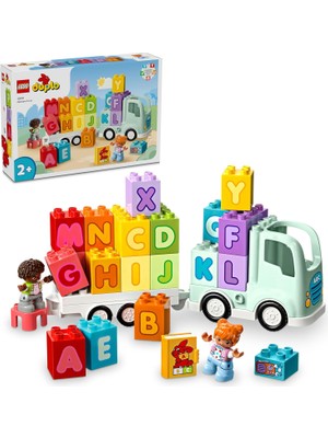 Kasabası Alfabe Kamyonu Oyuncağı 10421-2 Yaş ve Üzeri Çocuklar Için Eğitici Oyuncak Yapım Seti, Doğum Günü Hediyesi Fikri (36 Parça)