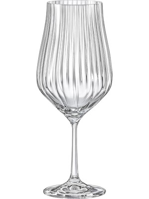 Şarap Kadehleri 6'lı Set, Köşeli Kristal Kırmızı ve Beyaz Şarap Kadehi Seti, Bohemia Kristal Kurşunsuz 62 ml (65_ML) (18 Oz)