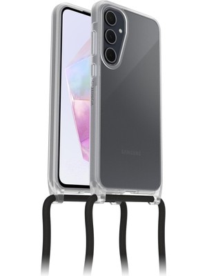 React Necklace Kılıf,  Galaxy A35 5g Için, Ultra Ince, Koruyucu Kılıf, Ayarlanabilir ve Çıkarılabilir Cep Telefonu Zincirli, Askeri Standartlara Göre Test Edilmiştir, Şeffaf