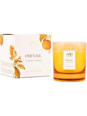 Prevail Kokulu Cam Mum 200 gr – Portakal Çiçeği, Ylang-Ylang ve Vanilya ile Ferah, Zarif ve Kalıcı Ambiyans