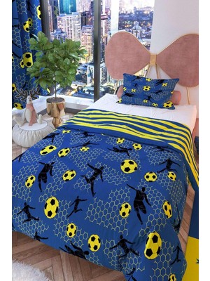 Taraftarlar Çift Taraflı Çocuk Nevresim Takımı Pamuklu S-L