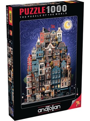 Puzzle - Amsterdam Starry Night / 1000 Parça Puzzle, #1183