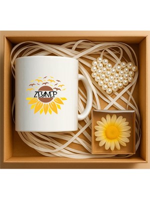 Kişiye Özel Isim Yazılı Papatya Hediye Kutuları, Hediye Sepetleri, P2 Serisi (9 Model)