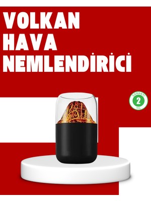 Volkanik Tasarımlı LED Işıklı Ultrasonik Nemlendirici